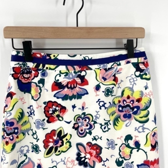 Boden White Floral Pencil Skirt - Picture 4 of 12